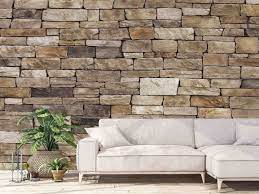 Stone Look Wallpaper About Murals