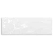 Gloss White Wavy Wall Tile 100x300