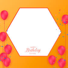 birthday frame with balloon 20523324 png