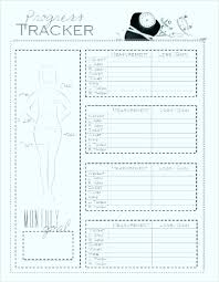 Body Measurement Chart Weight Loss Template Slimming World