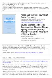 Meaning the effects of something traumatic the consequences of an event after effects. Pdf Beyond Damage And Social Reproduction Meaning Making Agency And Living History Among Youth In The Aftermath Of Violent Conflict