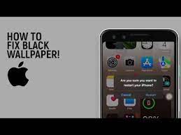 how to fix black wallpaper on ios 17