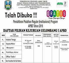 Pandaan adalah kota kecamatan dalam wilayah kabupaten pasuruan. Pelatihan Kerja Jawa Timur Gratis Oleh Dana Apbn Dan Apbd Tahun 2018 Indbeasiswa
