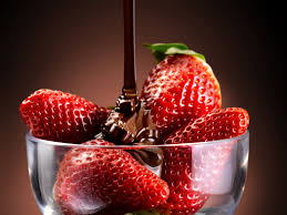 Resultado de imagen de fresas con chocolate