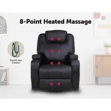 Relaxzen massage rocker recliner with heat and usb 9. 8 Point Heated Massage Chair Massage Chairs Aus