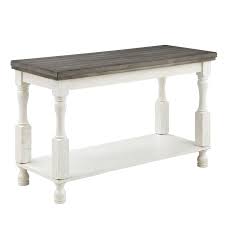 Neli Rustic Wood 1 Shelf Console Table