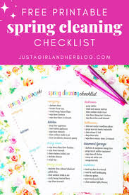 a simple spring cleaning checklist