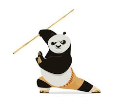 kung fu panda vector art icons and