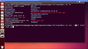 tar gz file in linux using terminal