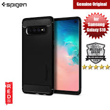 Spigen Rugged Armor Protection Case For Samsung Galaxy S10 Black