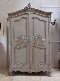 grey armoire wardrobe rococo ornate