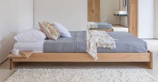 solid wood platform bed wooden bed