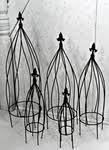 Hometalk may collect a small share of sales from the links on this page. Metal Topiaries Garden Obelisks