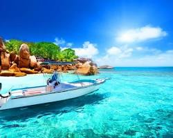 Gambar Seychelles clear blue water