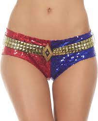 Amazon.com: DC Comics Suicide Squad Harley Quinn Sexy Panties Costume for  Women | Edible Panties for Sexy Women | Comfortable & Stylish Print |  Perfect for Casual Wear& More Red/Blue: Clothing, Shoes