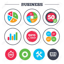 Business Pie Chart Growth Graph Coming Soon Icon Repair Service