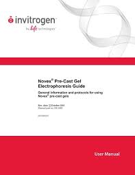 novex pre cast gel electropsis
