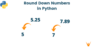 round down numbers in python with