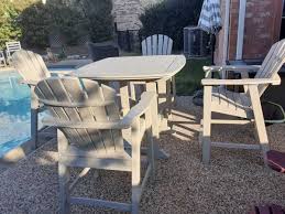 5 Piece Patio Set Made Of Poly Wood