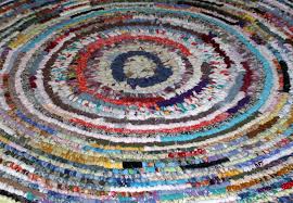 colorful rag rug texture picture free