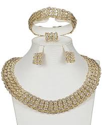fashion 18k african crystal gold plated