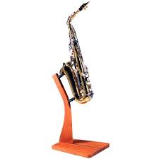 Wooden Saxophone Floor Stand Cherry