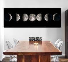 Wall Art Canvas Painting Eclipse Moon