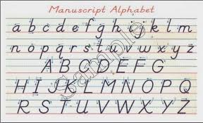 Handwriting Alphabet Chart Hand Writing