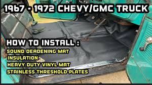 how to install sound deadening mat