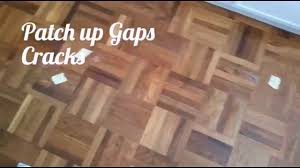 repair wood parquet floor gaps s