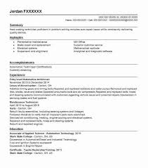 Communications and central services loc. Entry Level Automotive Technician Resume Example Livecareer