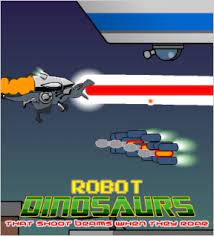 robot dinosaurs that shoot beams when