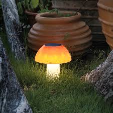 Solar Powered Mushroom Garden Lamp