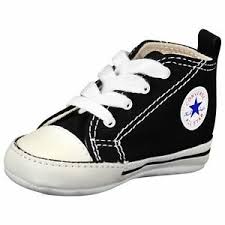Details About Converse Newborn Crib Booties Black 8j231 First All Star Baby Shoes Size 1 4