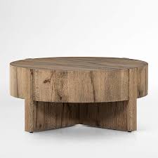 Mackinley Oak Wood Coffee Table Crate