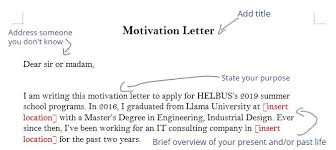 how to write a good motivation letter