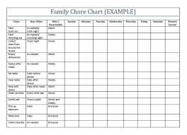 Chore Chart Template For Teenagers Lamasa Jasonkellyphoto Co