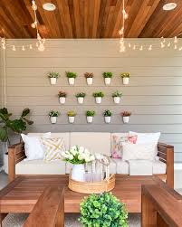 diy plant wall patio decor just a