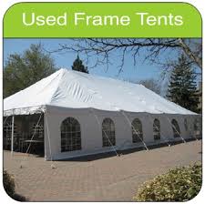 used frame tents island tent