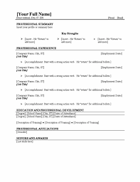 Job Resume Fill Blank Click Here To Download This Free