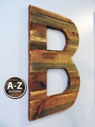 Whitewashed Large Wood Letters Rustic