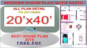 20x40 west facing house plan with