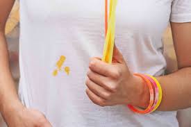 remove glow stick stains from clothes