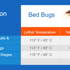 Bed Bugs Thermapure Bug Heat Eradication Chart The