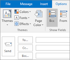 how to add a bcc to an outlook e mail