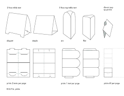 Template For Name Tents Paper Table Tent Camping