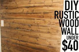 Diy Rustic Wood Wall Under 40 You
