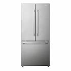 30 in. 21.1 cu.ft Stainless-steel French Door Refrigerator with Inverter Compressor RF210N6AHE Hisense