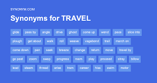 another word for travel synonyms