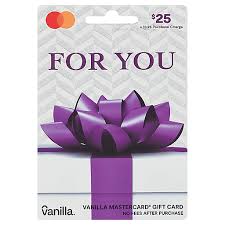 vanilla gift card mastercard 25 1 ea